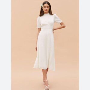 NWT Reformation Dusk Dress ivory